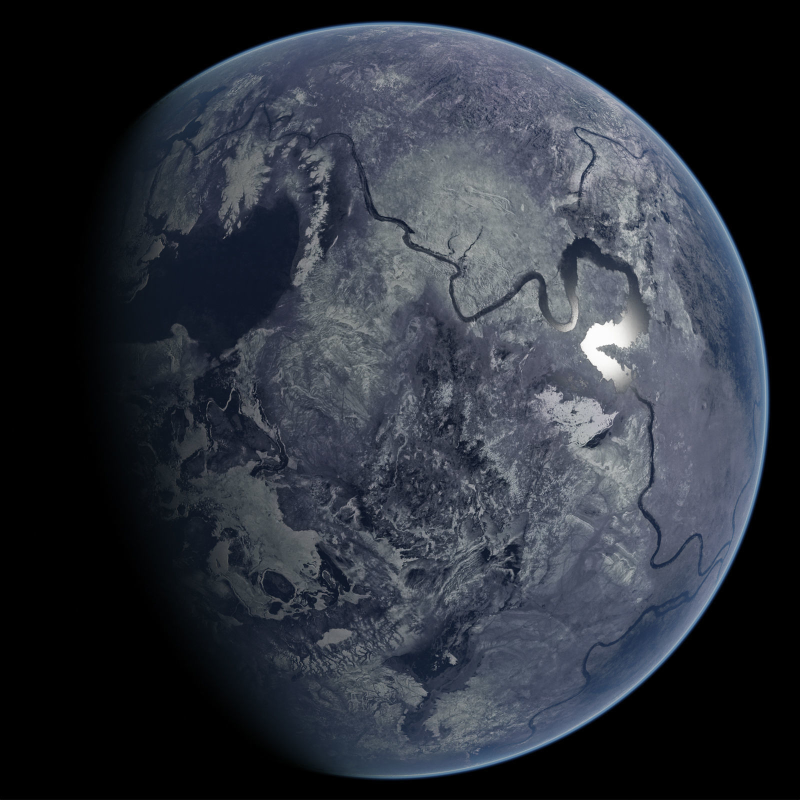 Planet Mauvet Bel  12K 3D model_1