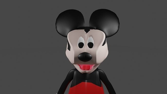 Micky Mouse Free low-poly 3D model