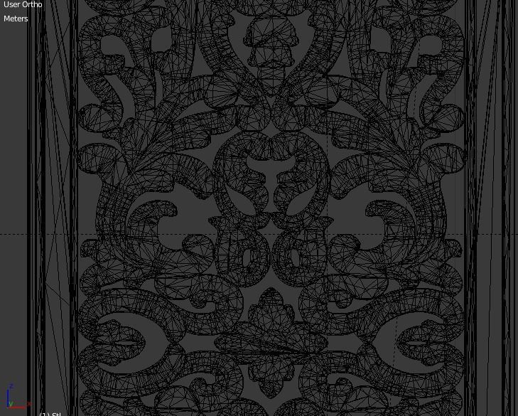 Classic decor ornament v-3D model 47 3D model_4