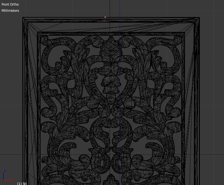 Classic decor ornament v-3D model 47 3D model_3