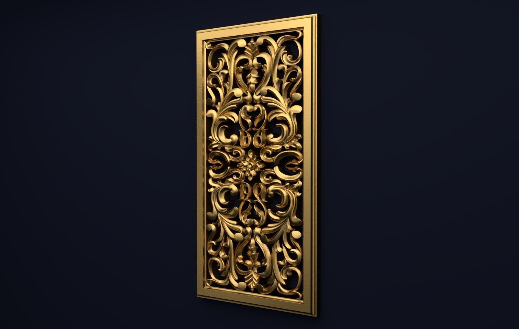 Classic decor ornament v-3D model 47 3D model_1