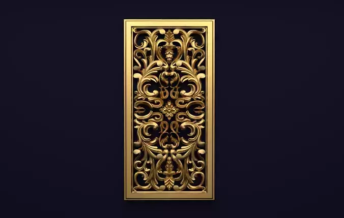 Classic decor ornament v-3D model 47 3D model