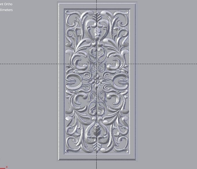 Classic decor ornament v-3D model 47 3D model_2