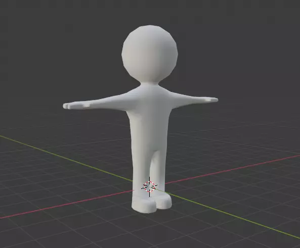 Relatively low-poly Humanoid Low-poly 3D model_0