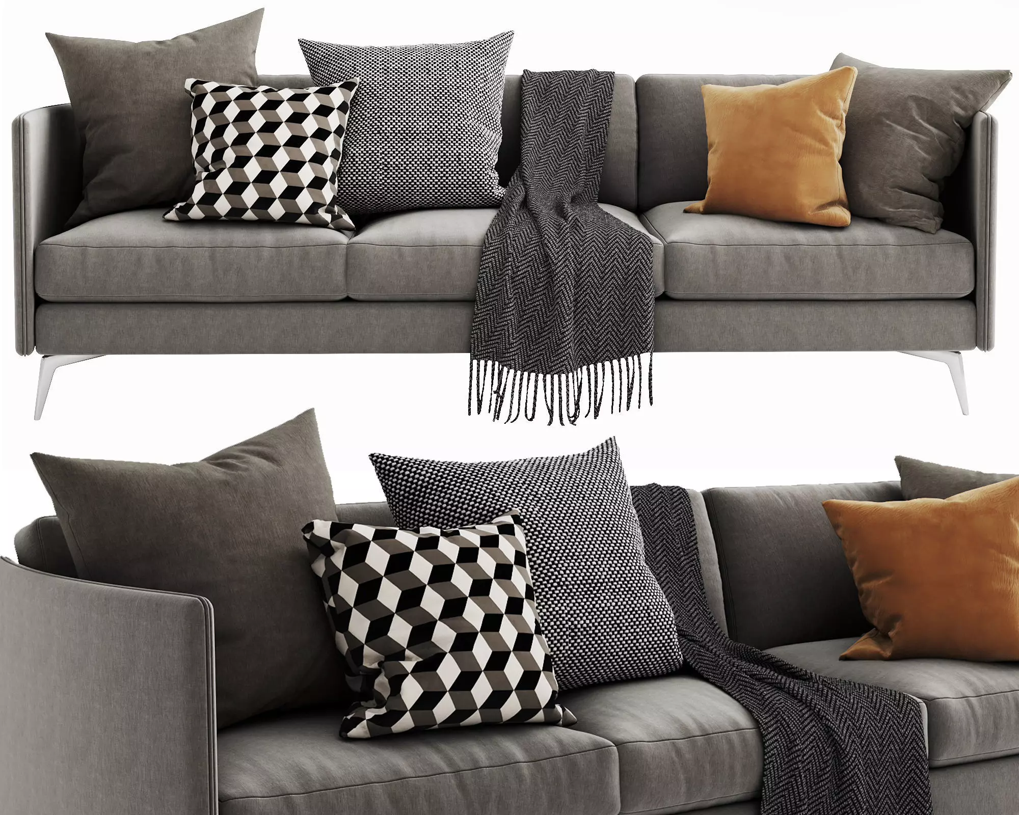 Boconcept Osaka 3 seater 3D model