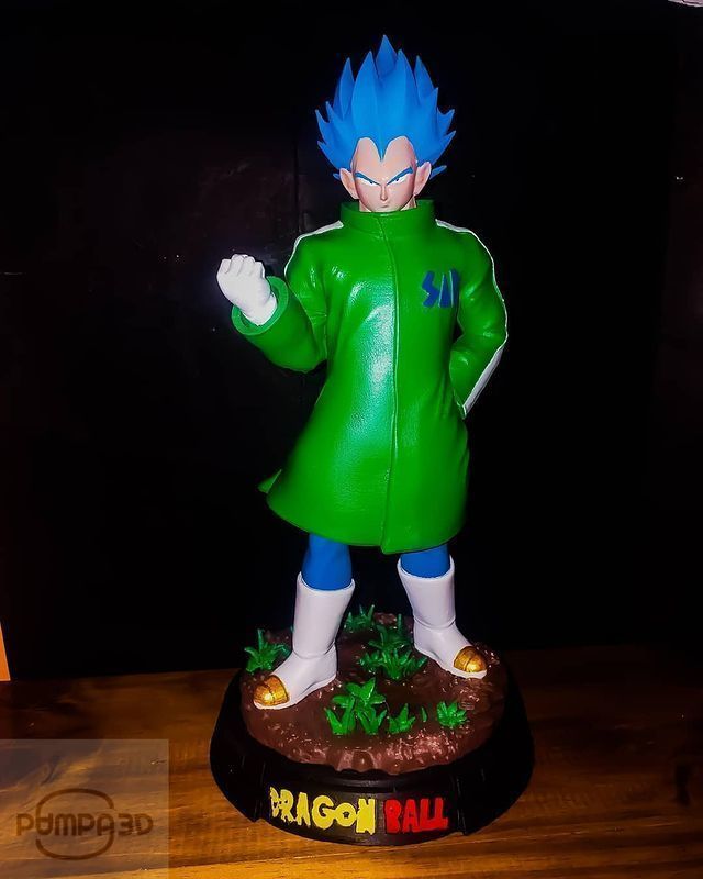 Vegeta In A Green Coat 3D print model_4