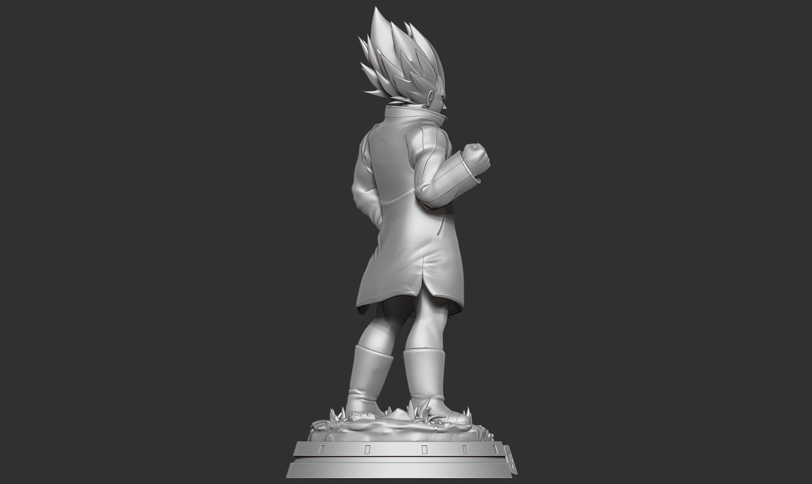 Vegeta In A Green Coat 3D print model_12