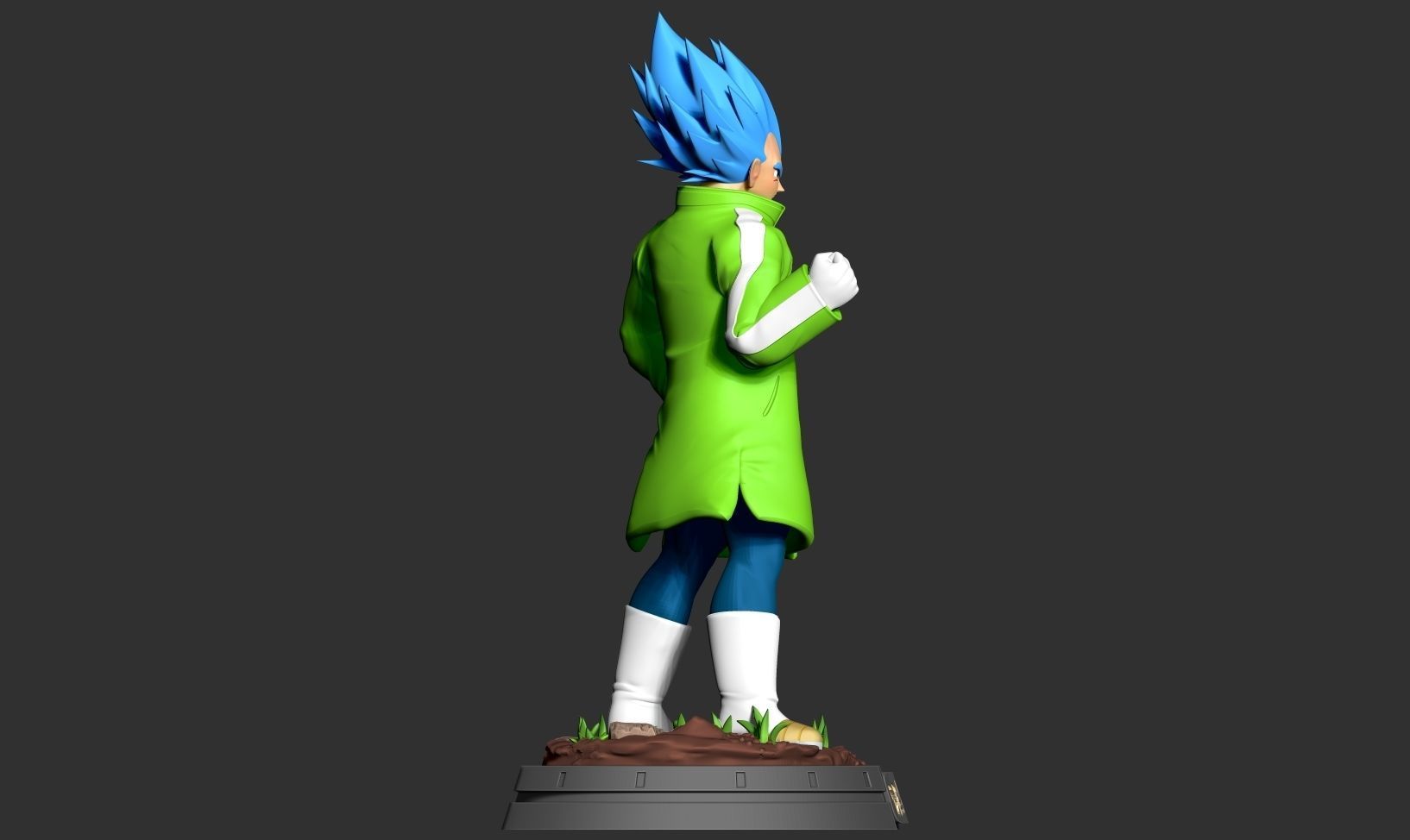 Vegeta In A Green Coat 3D print model_11