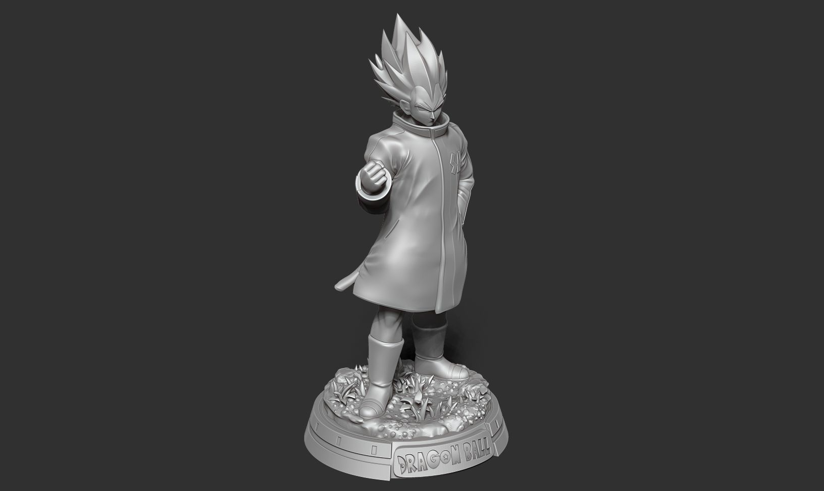 Vegeta In A Green Coat 3D print model_20