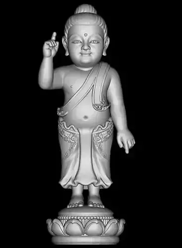 Baby Buddha 3D Model 