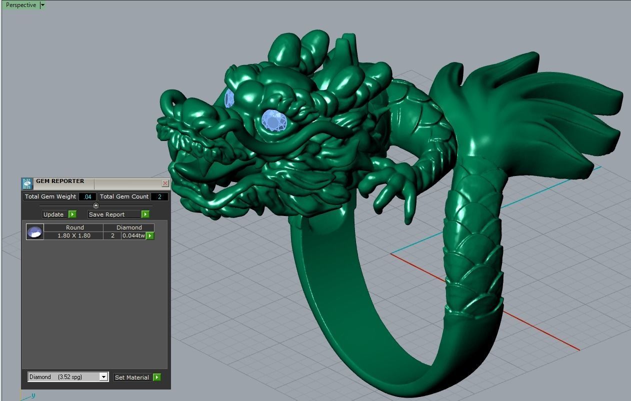 Dragon Ring Men 3D print model_7