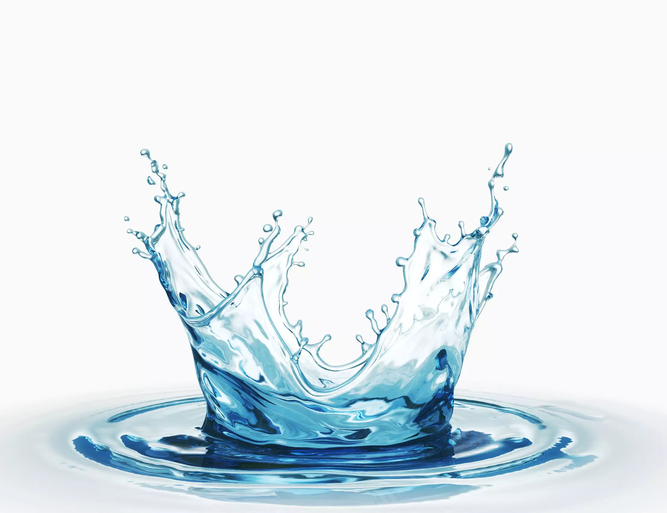 Crown splash water liquid 3D model