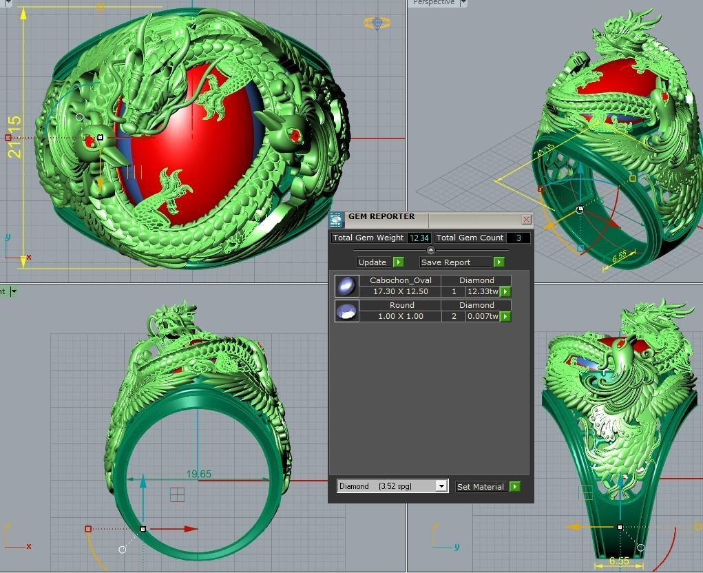Phoenix with Dragon 3D print model_3