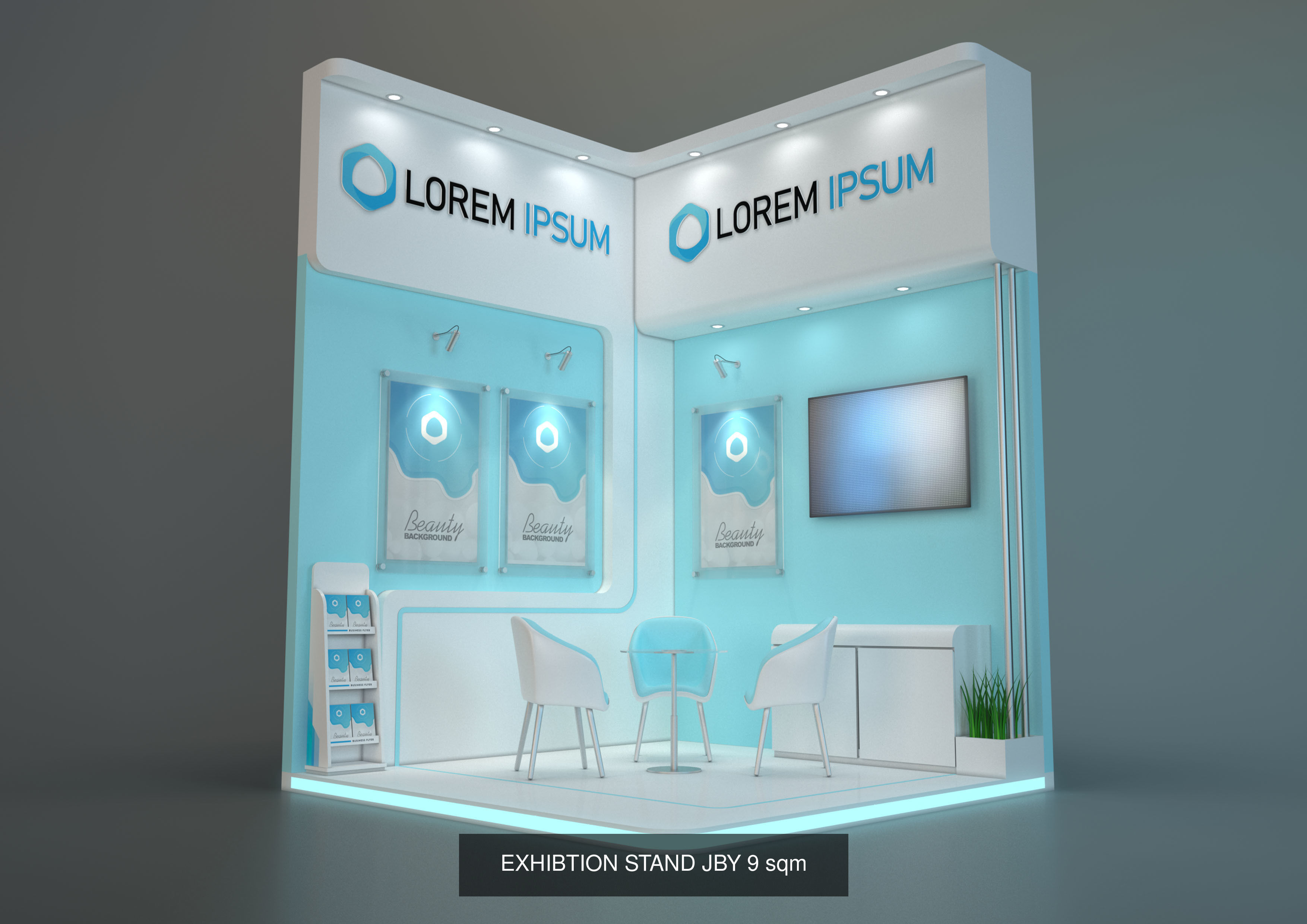 EXHIBITION STAND PACKAGE 04 3D Model Collection_5