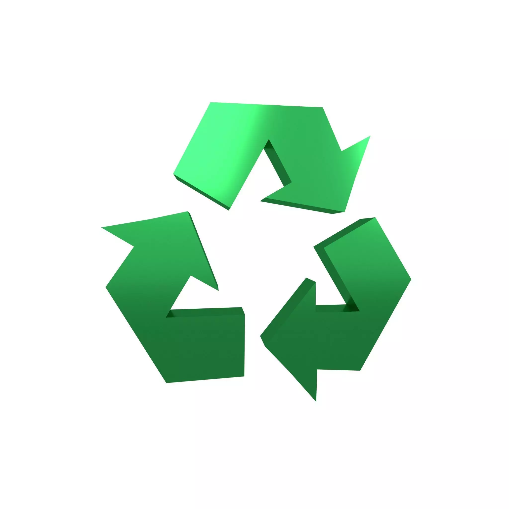 Recycle Symbols v2 007 Low-poly 3D model_0