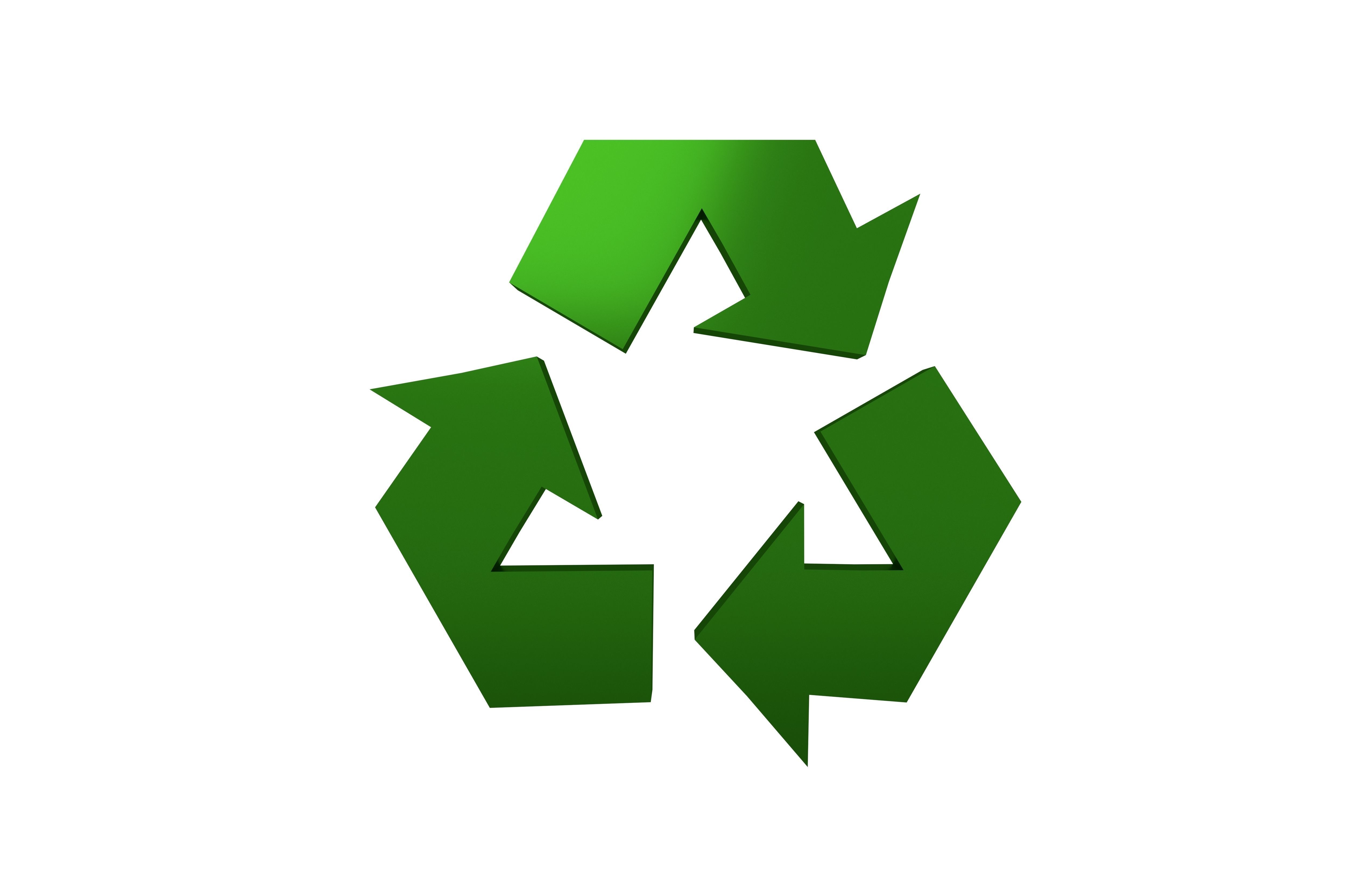 Recycle Symbols v2 008 Low-poly 3D model_2