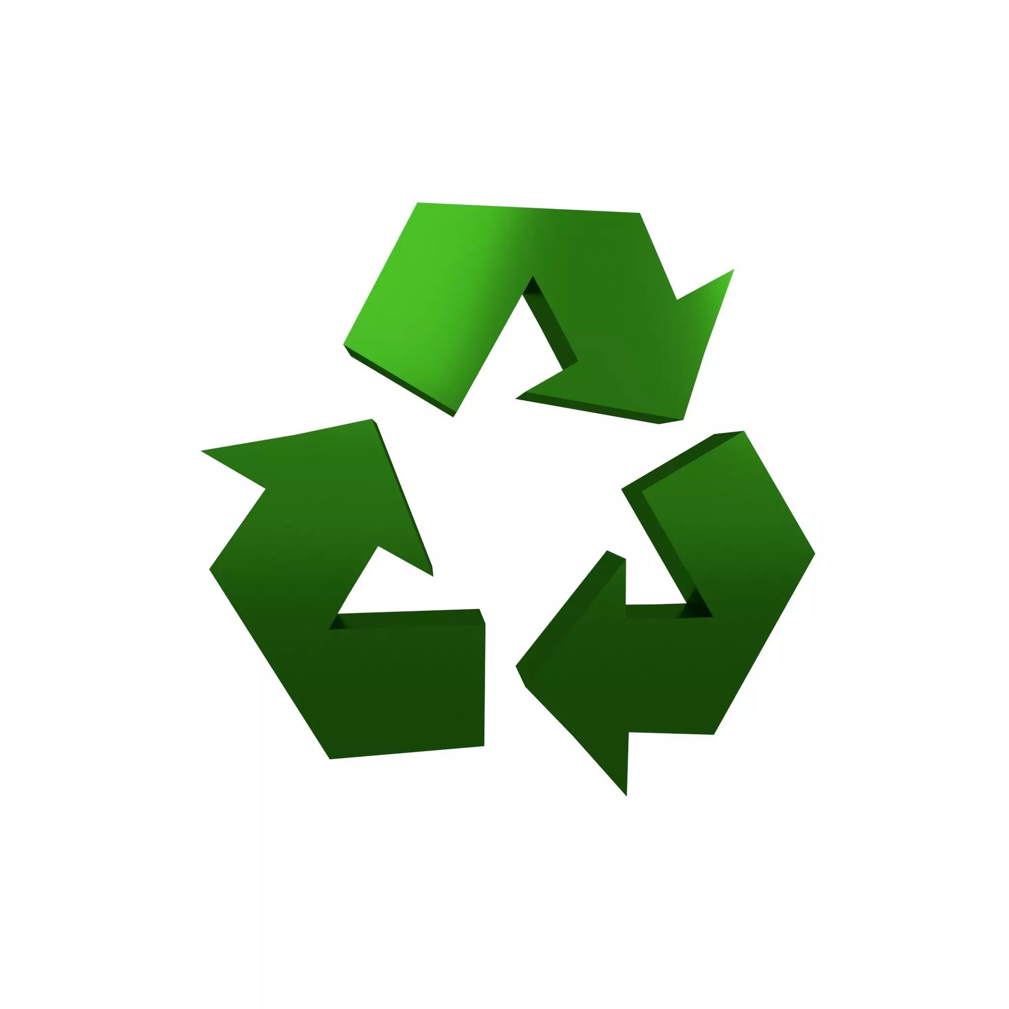 Recycle Symbols v2 008 Low-poly 3D model_0