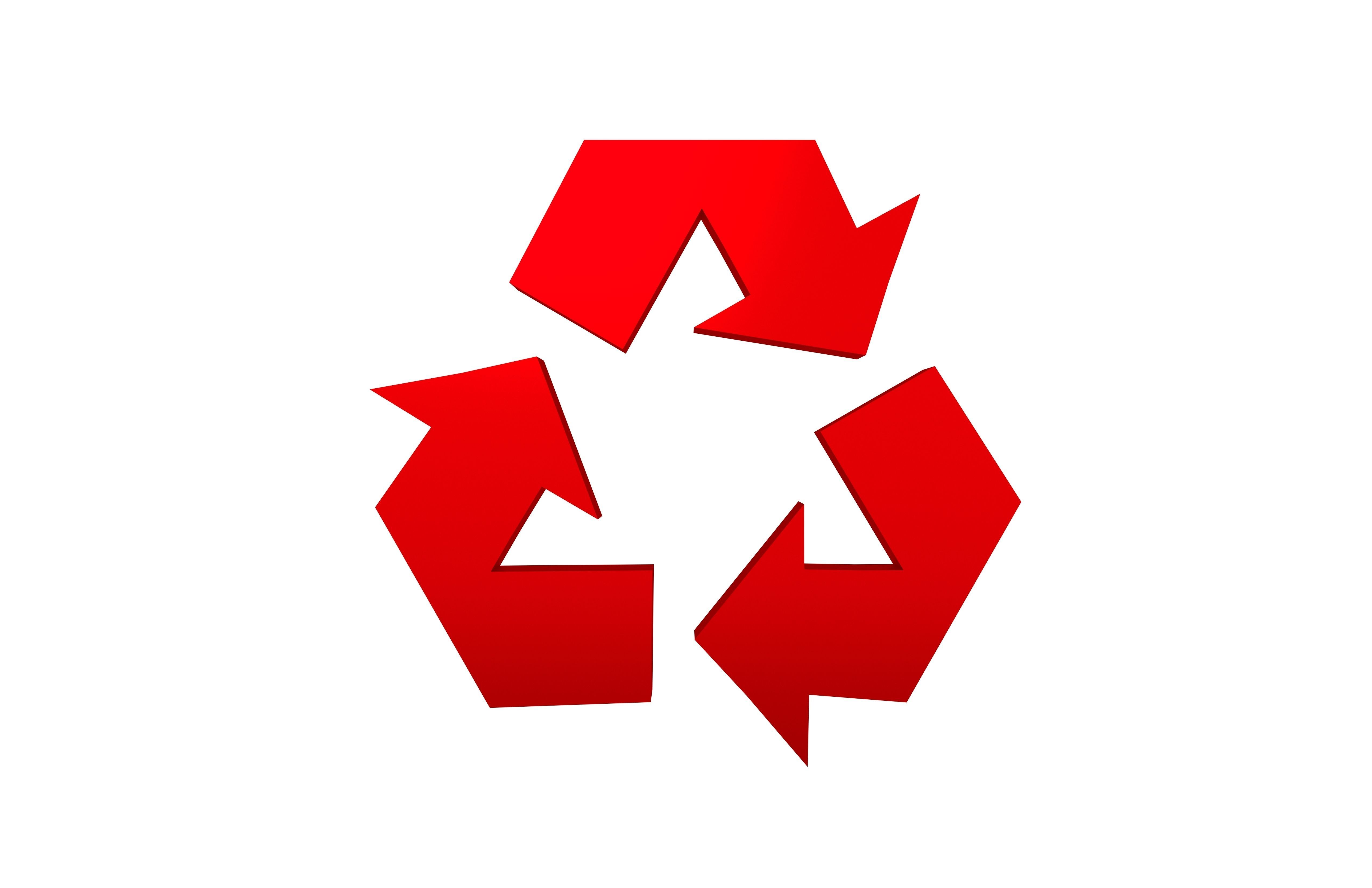 Recycle Symbols v2 010 Low-poly 3D model_1