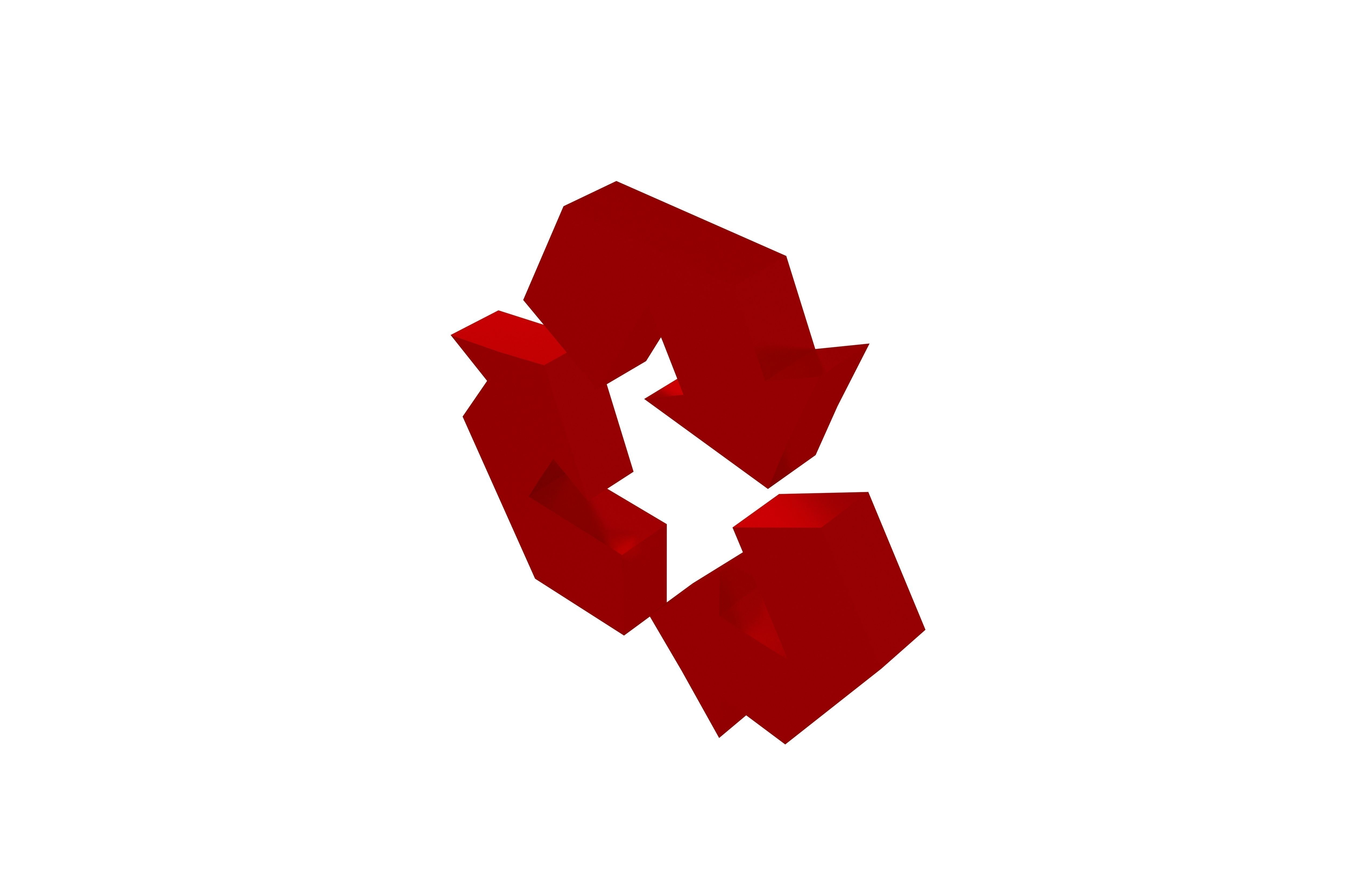 Recycle Symbols v2 010 Low-poly 3D model_3