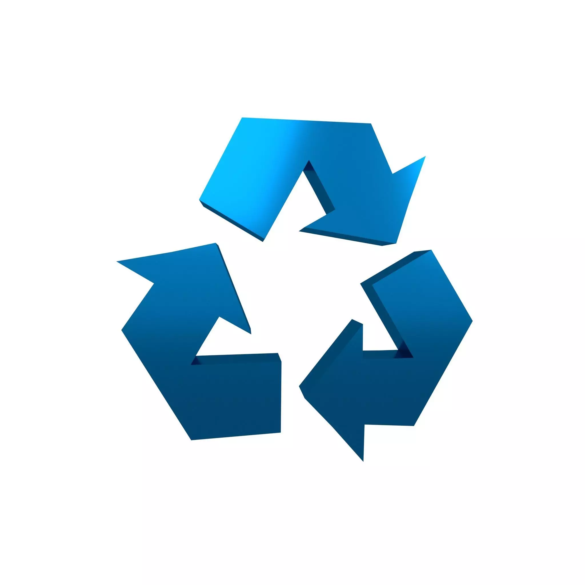 Recycle Symbols v2 011 Low-poly 3D model_0