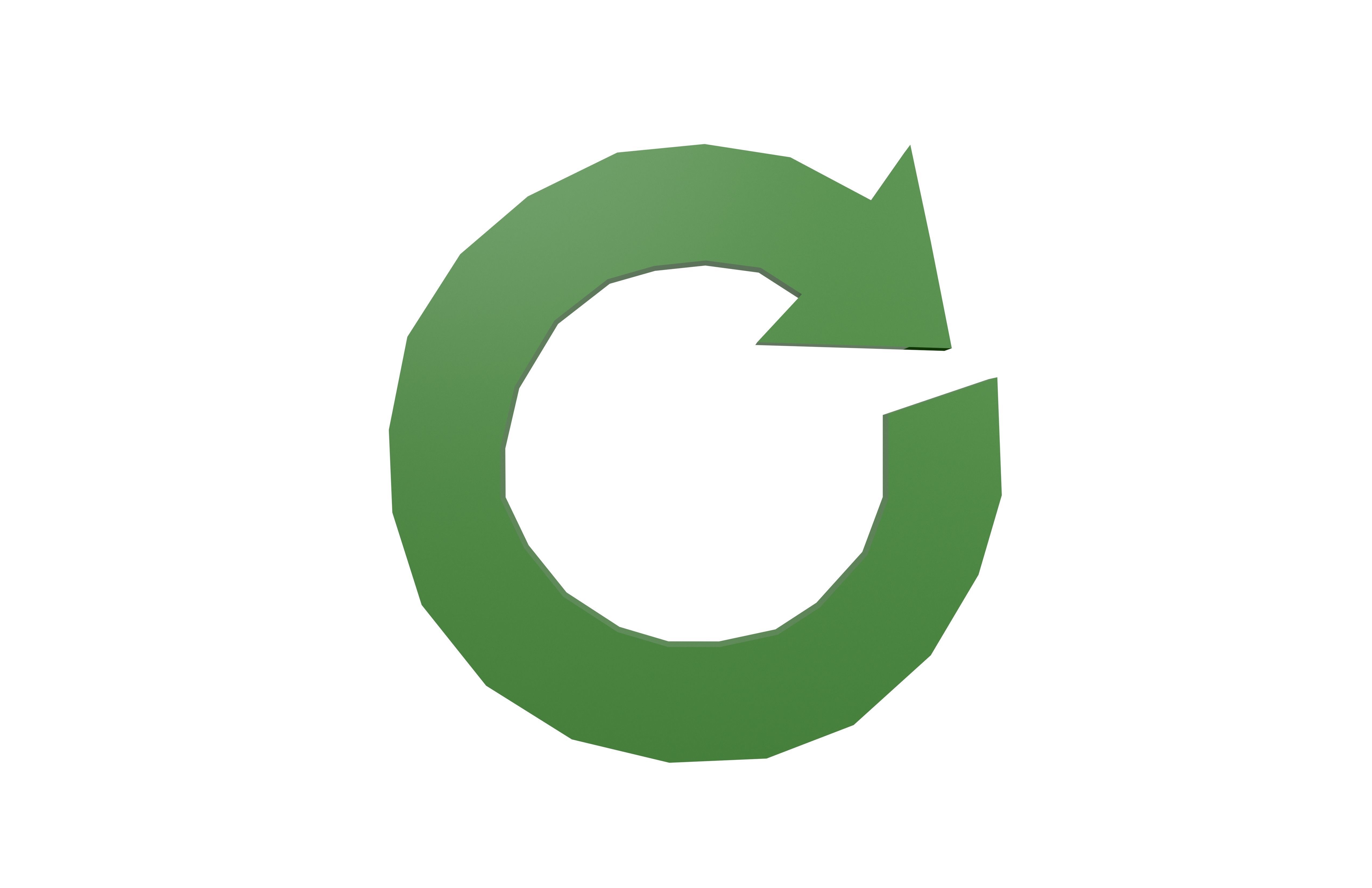 Recycle Symbols v3 002 Low-poly 3D model_1