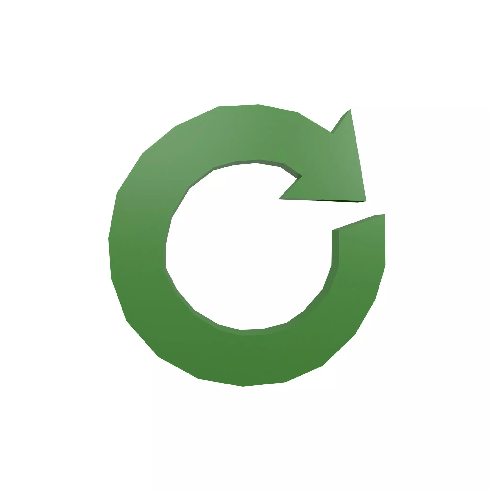 Recycle Symbols v3 002 Low-poly 3D model_0