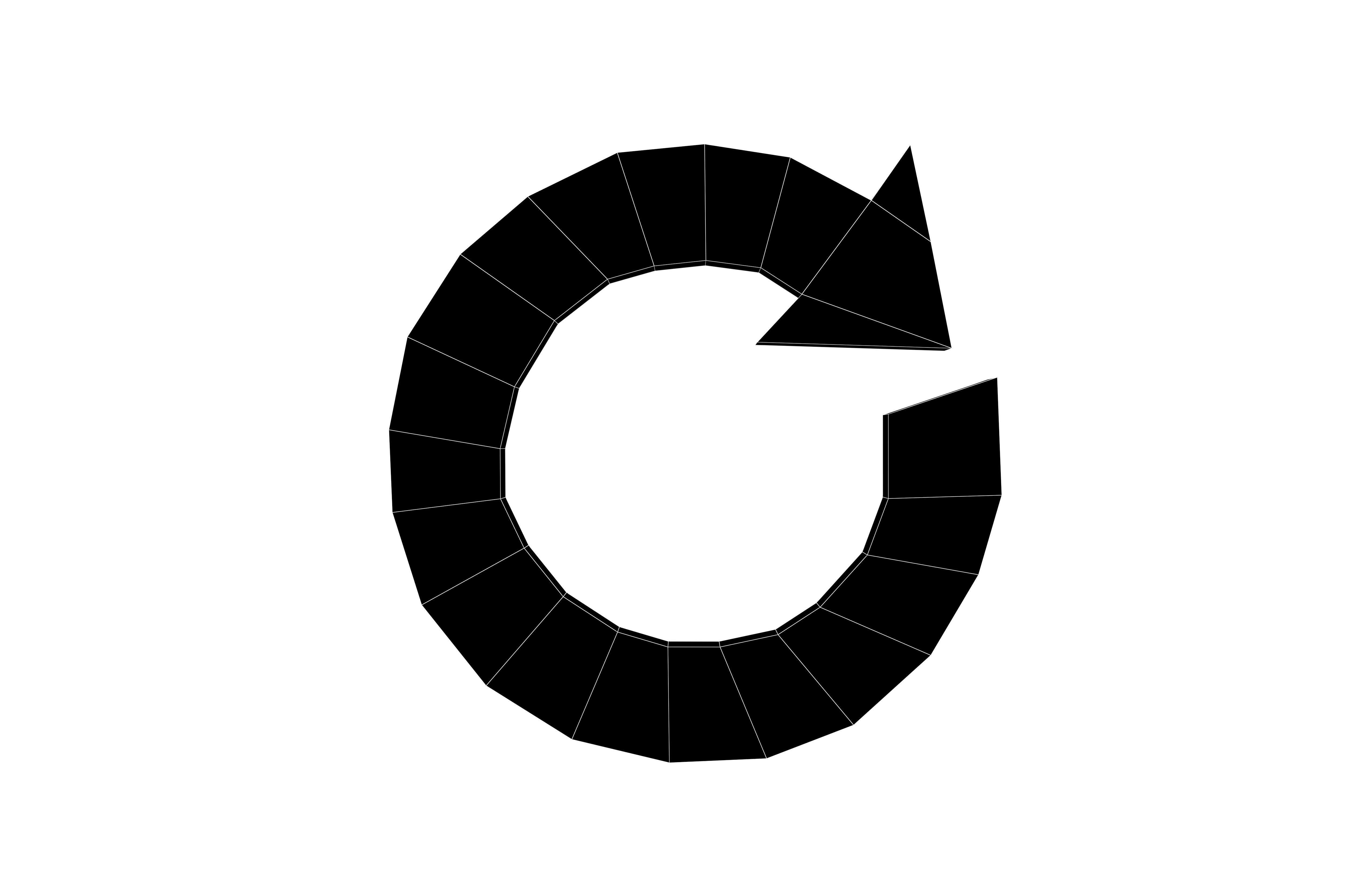 Recycle Symbols v3 003 Low-poly 3D model_4