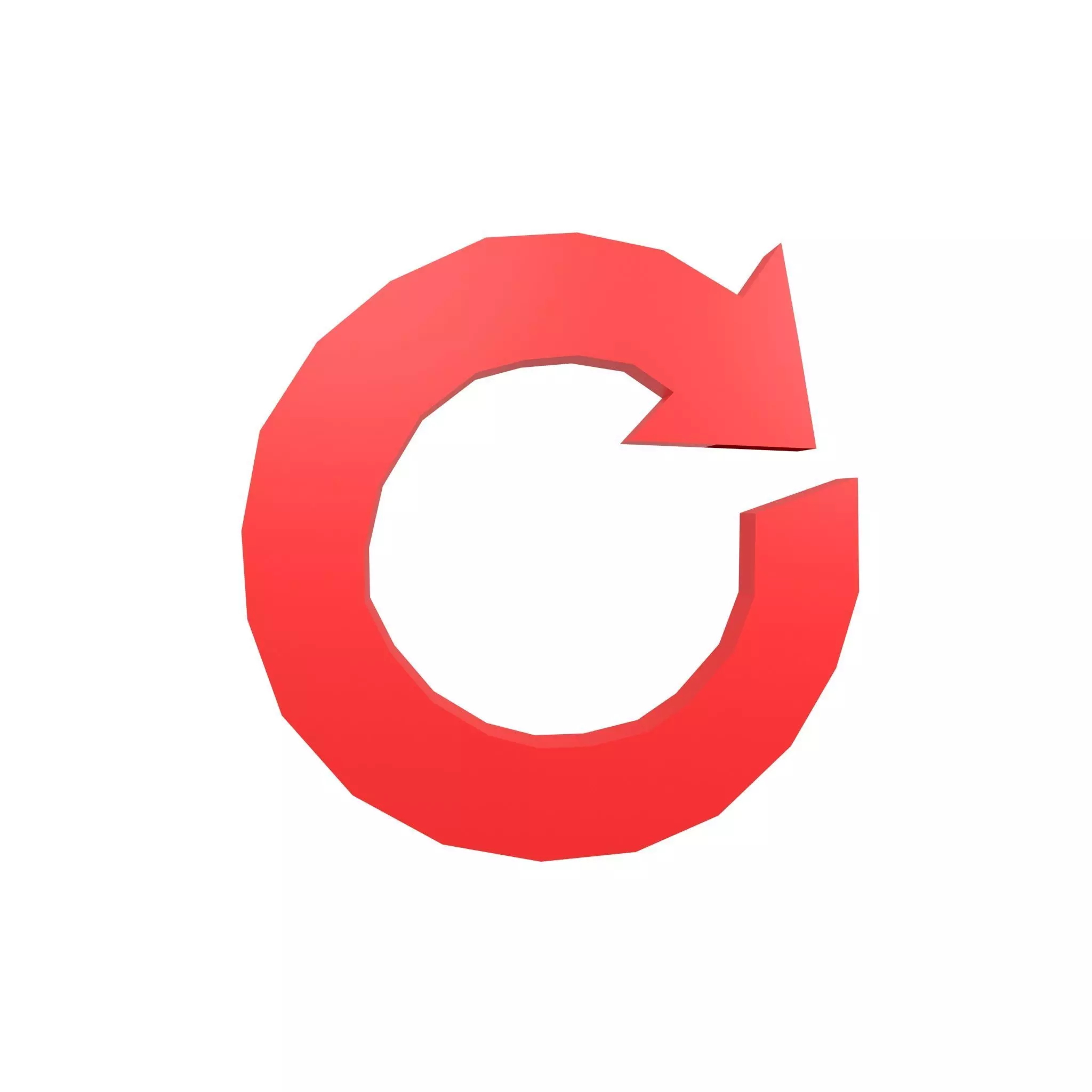 Recycle Symbols v3 003 Low-poly 3D model_0