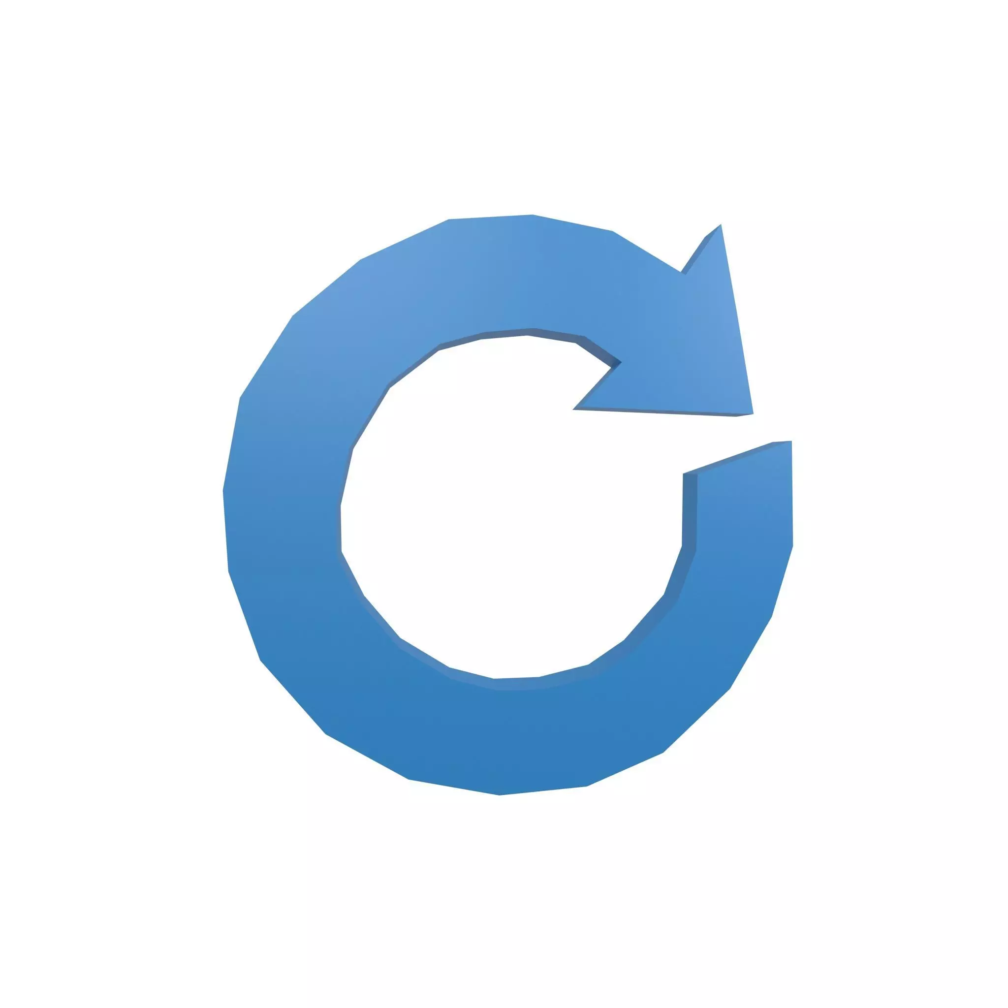 Recycle Symbols v3 004 Low-poly 3D model_0