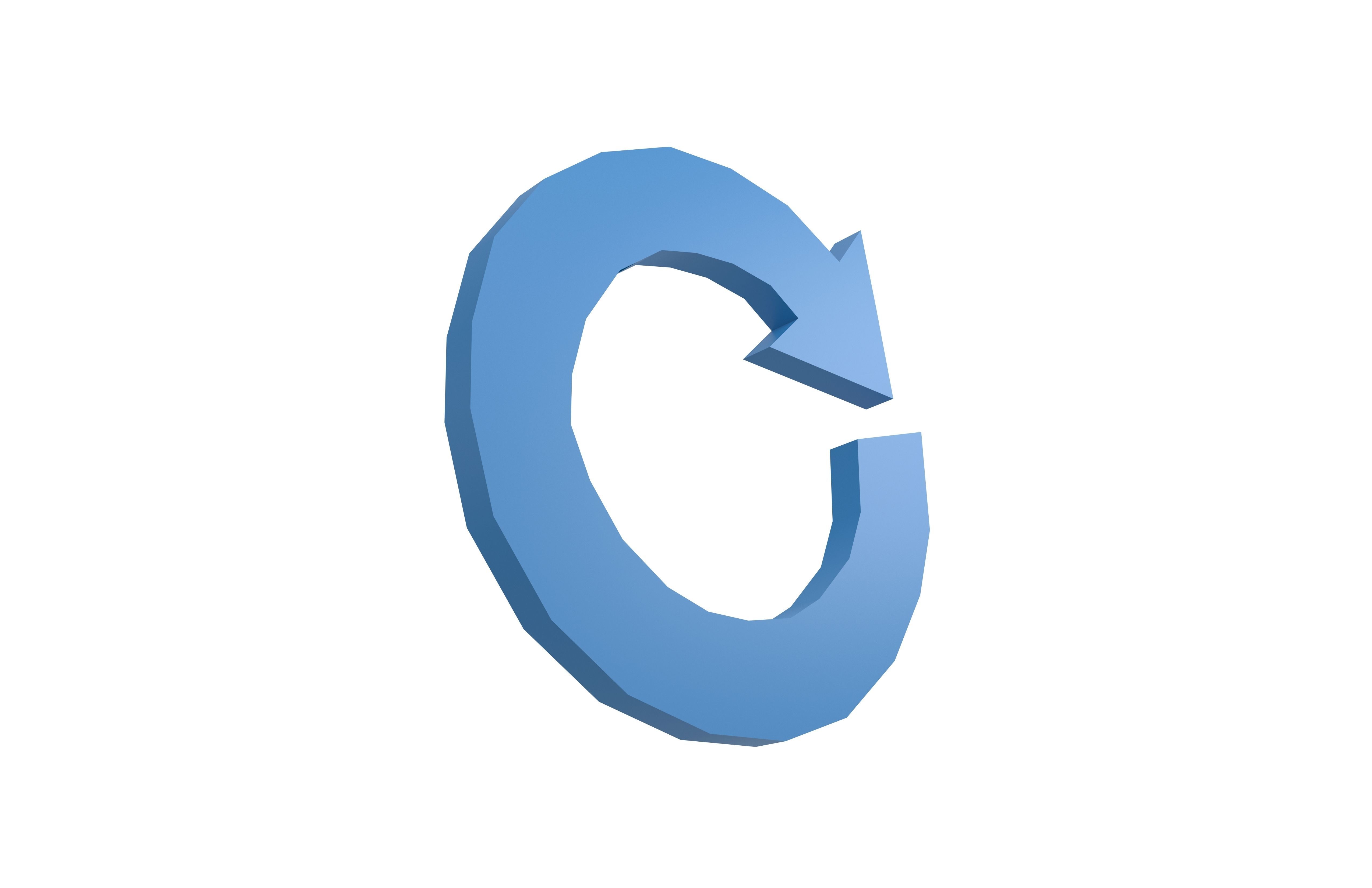 Recycle Symbols v3 004 Low-poly 3D model_2