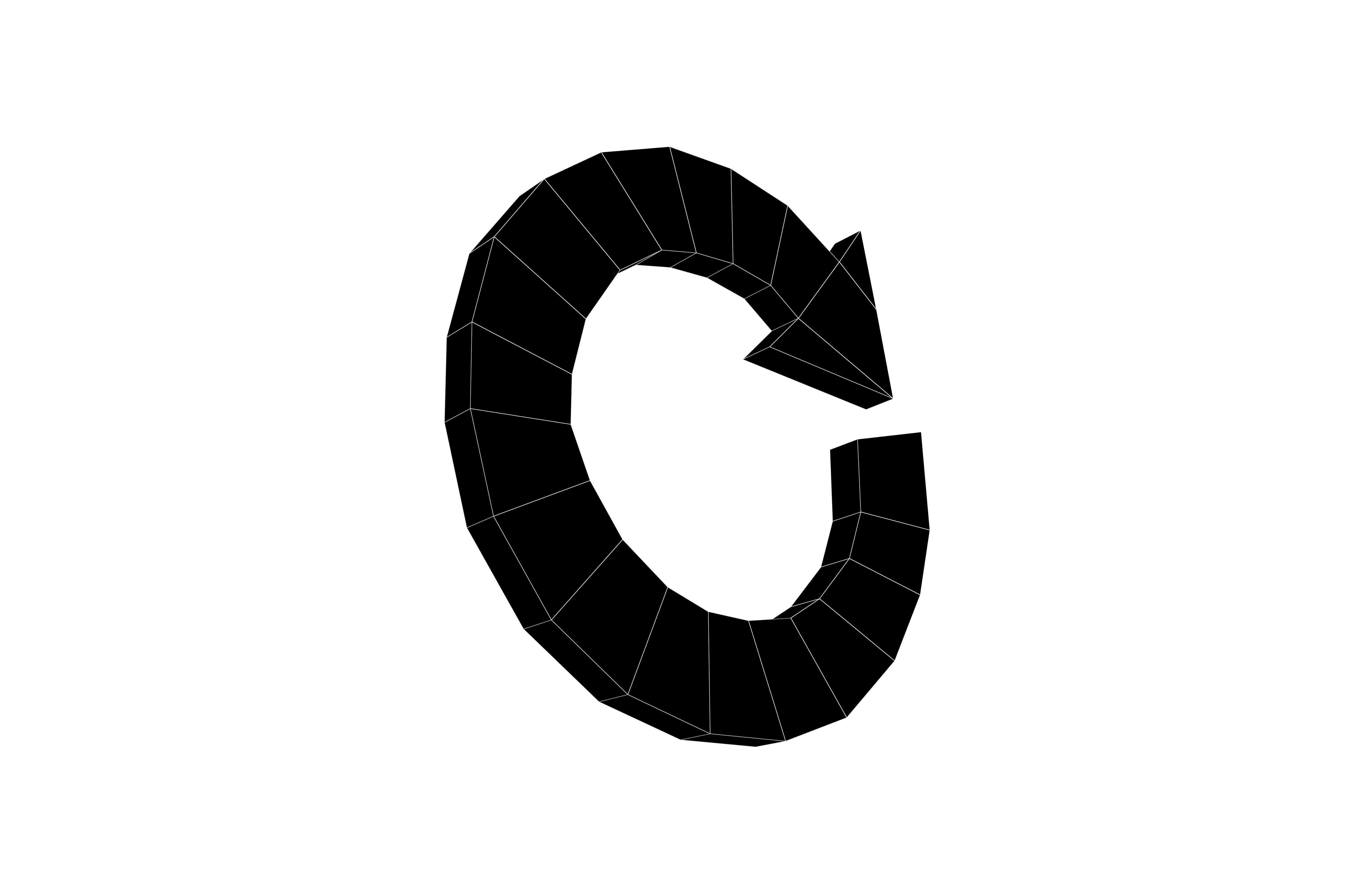 Recycle Symbols v3 004 Low-poly 3D model_7