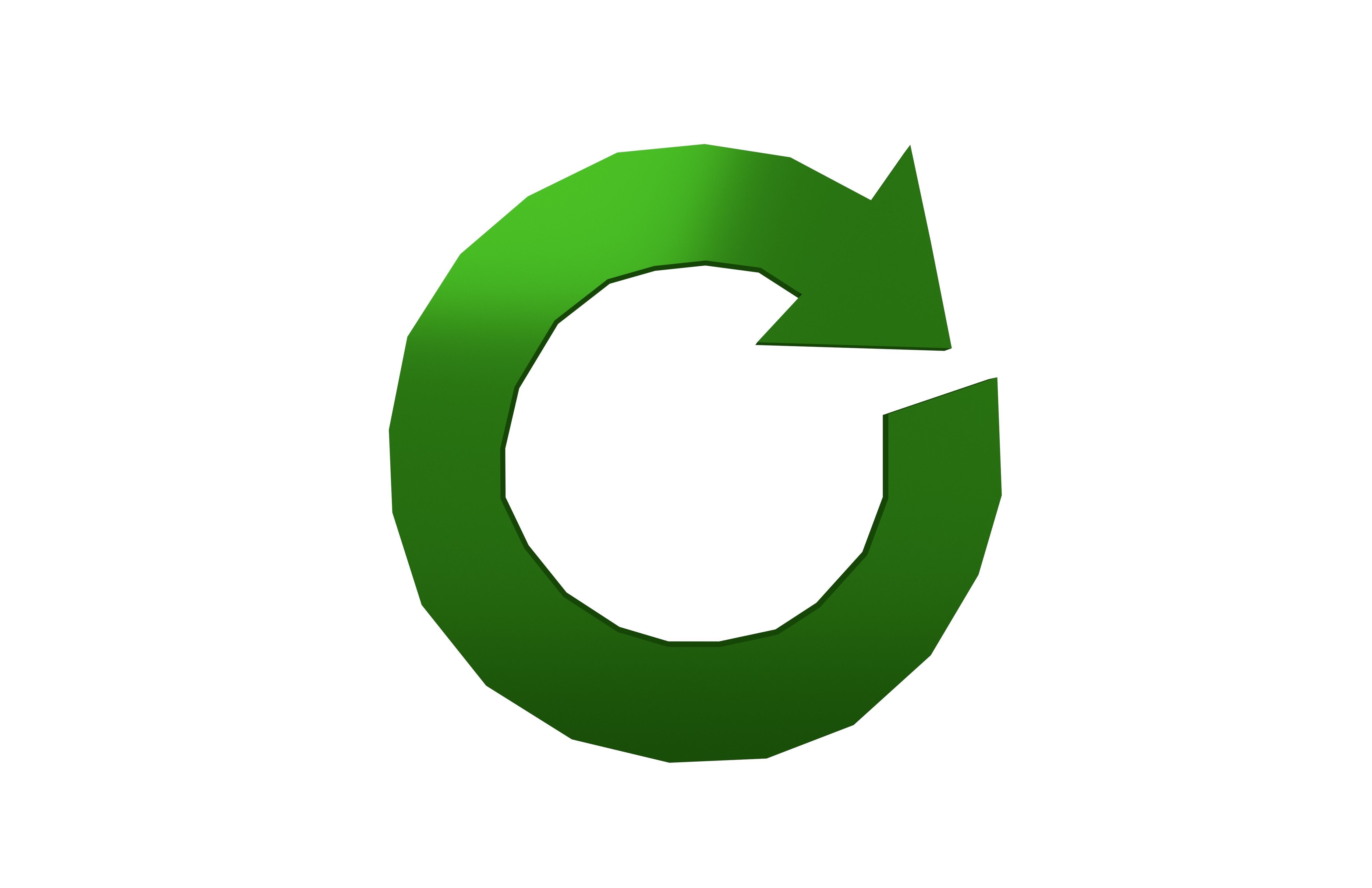 Recycle Symbols v3 008 Low-poly 3D model_2