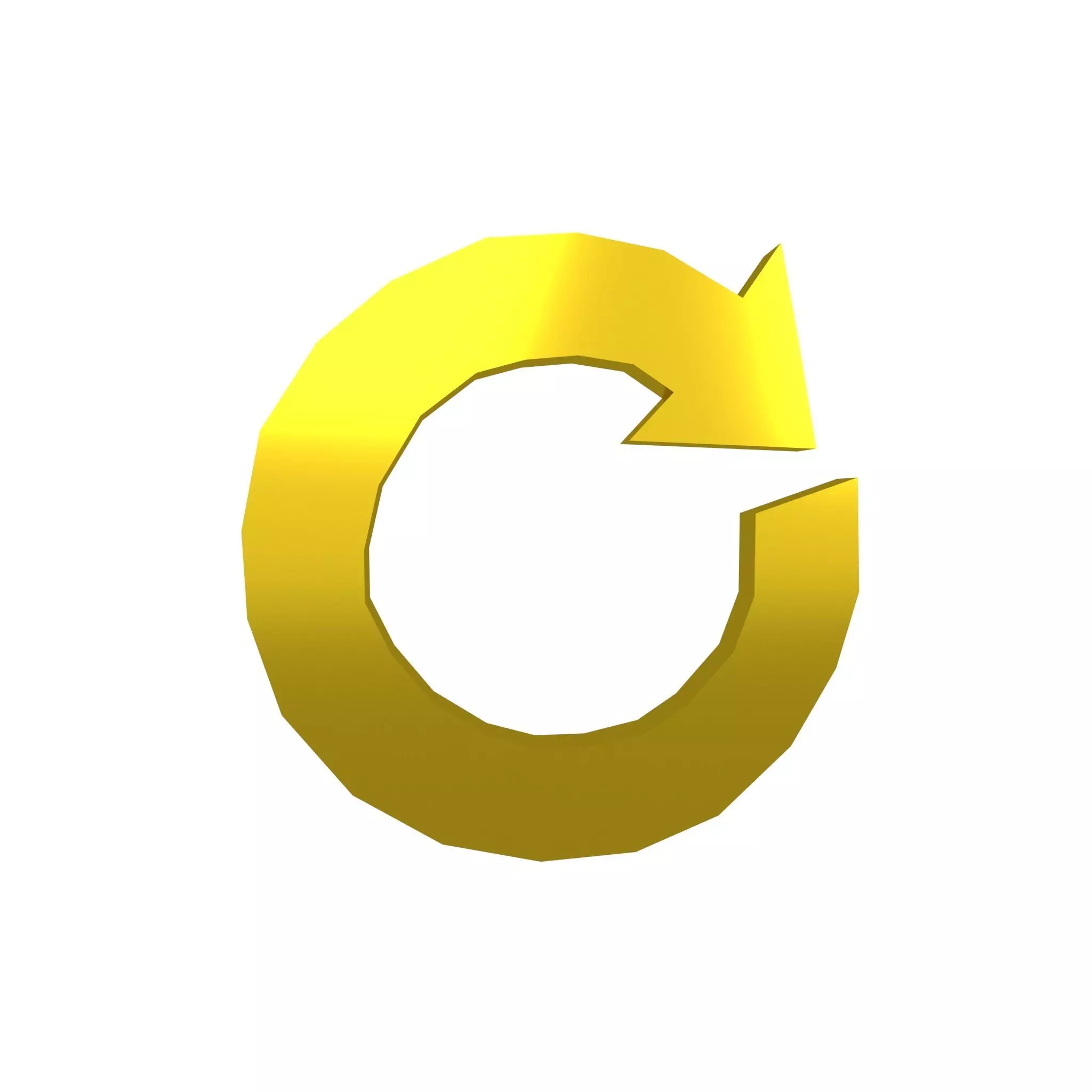 Recycle Symbols v3 009 Low-poly 3D model_0