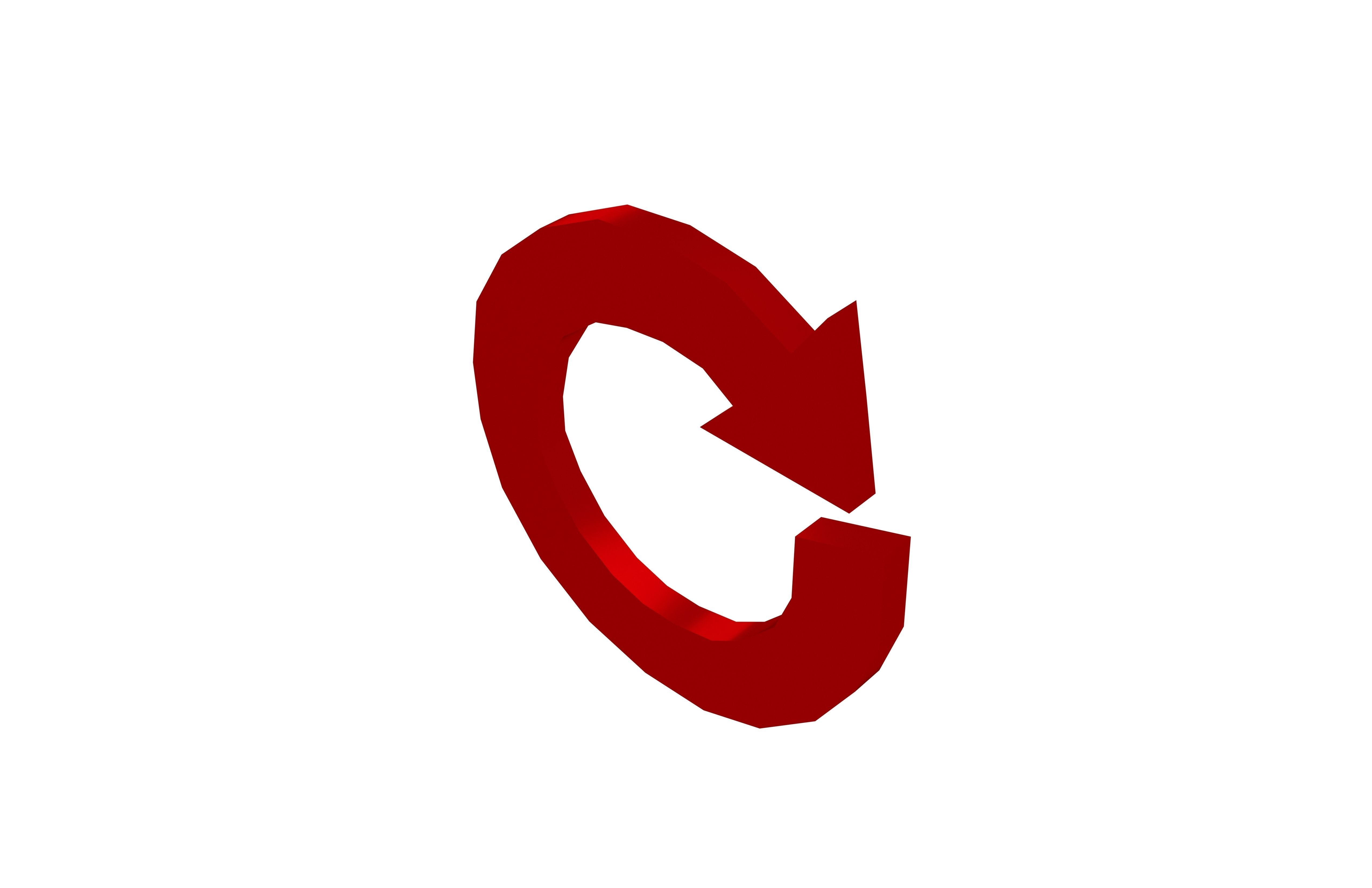 Recycle Symbols v3 010 Low-poly 3D model_1