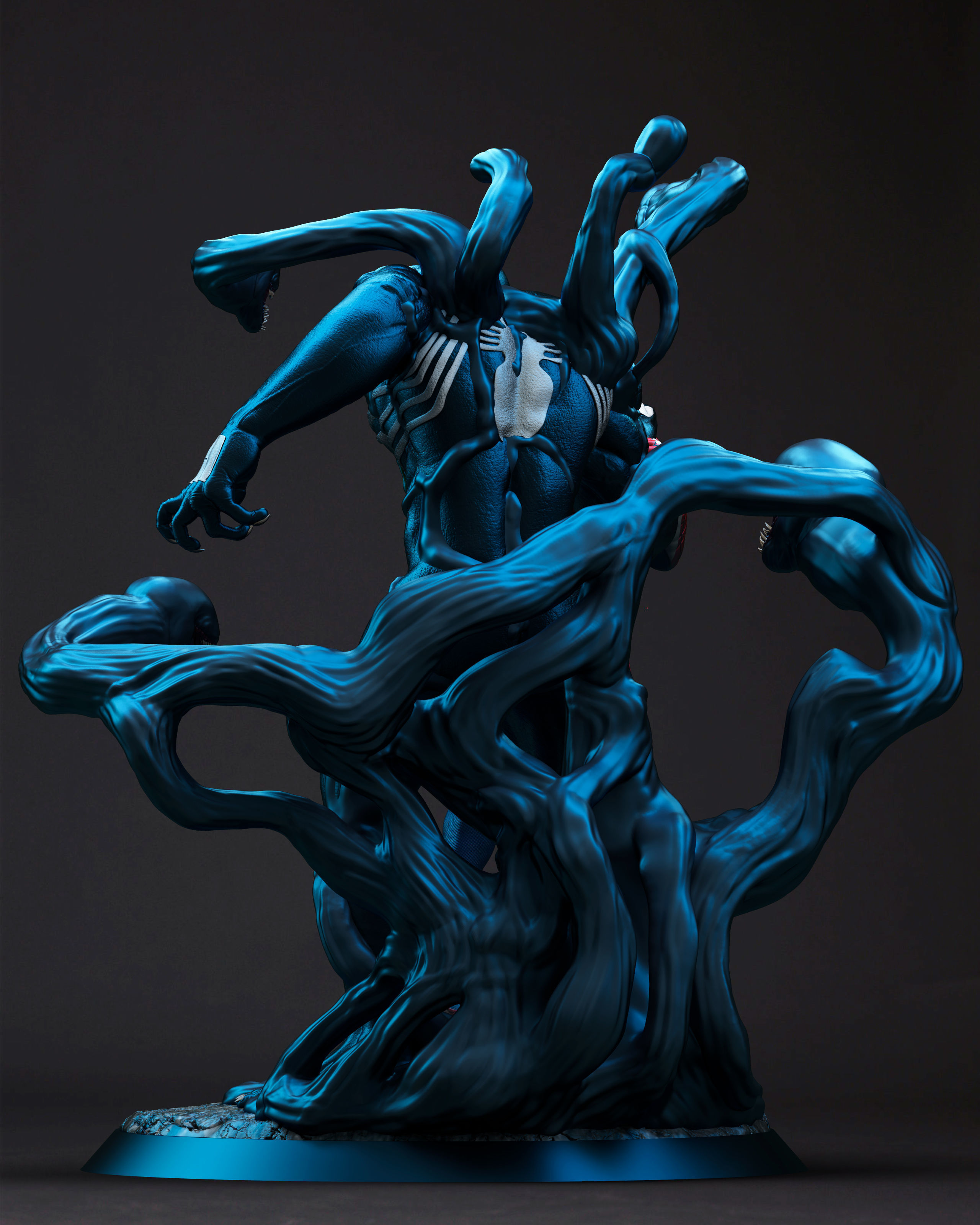 Venom vs Spiderman 3D print model 3D print model_5