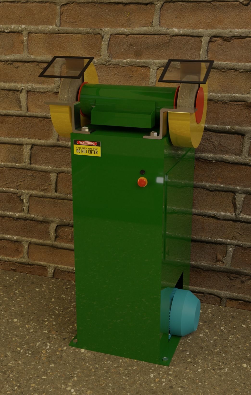 Auto Repair Shop  High Detail Garage Low-poly 3D model_3