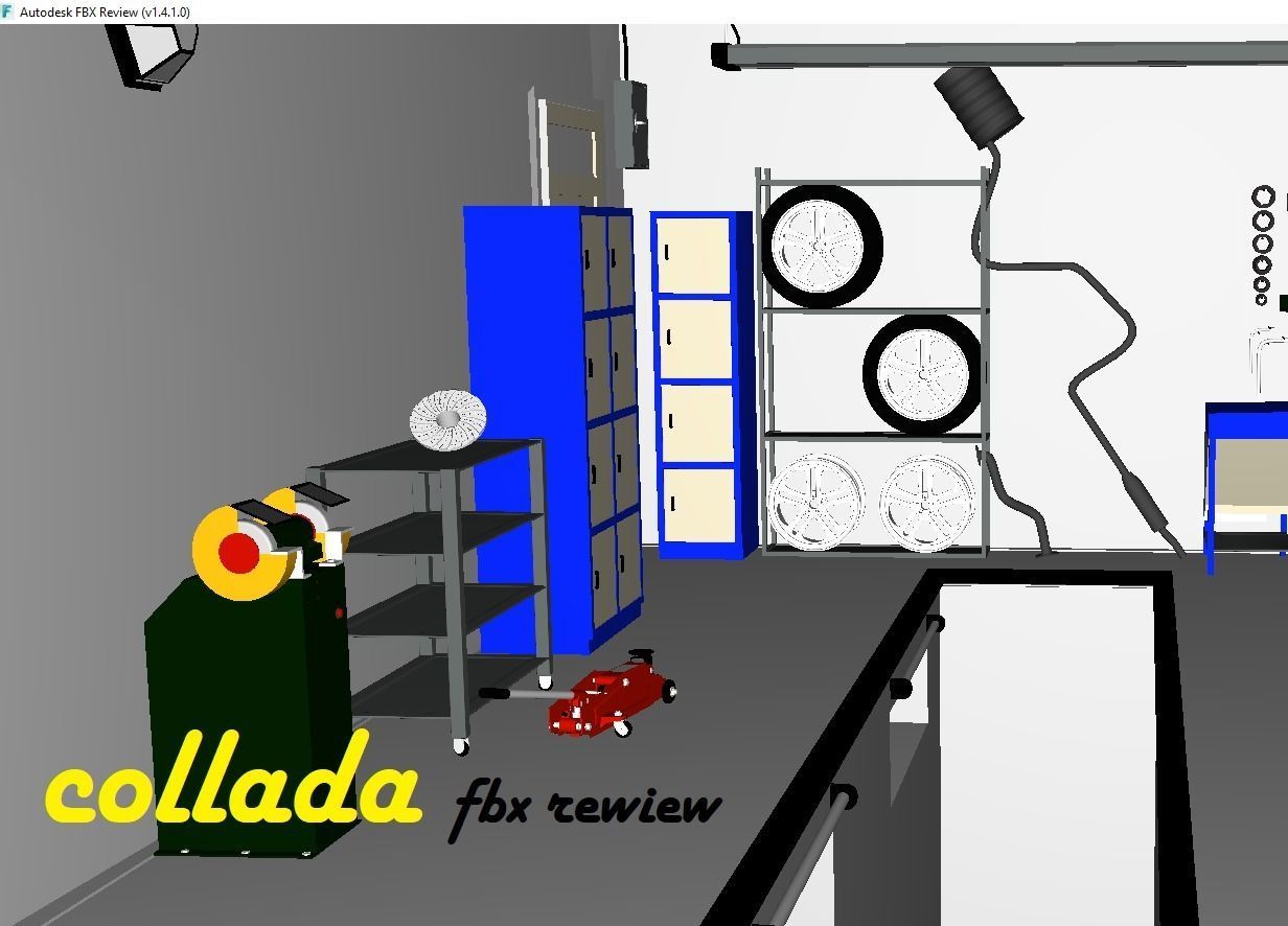 Auto Repair Shop  High Detail Garage Low-poly 3D model_4