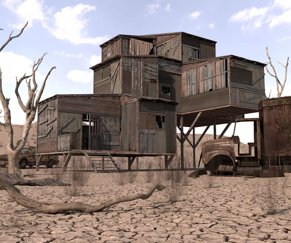 Apocalypse House 3D model_0