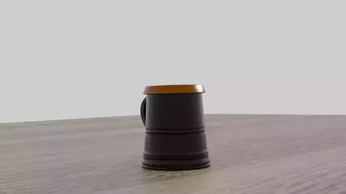 Victorian Style Tankard Low-poly 3D model