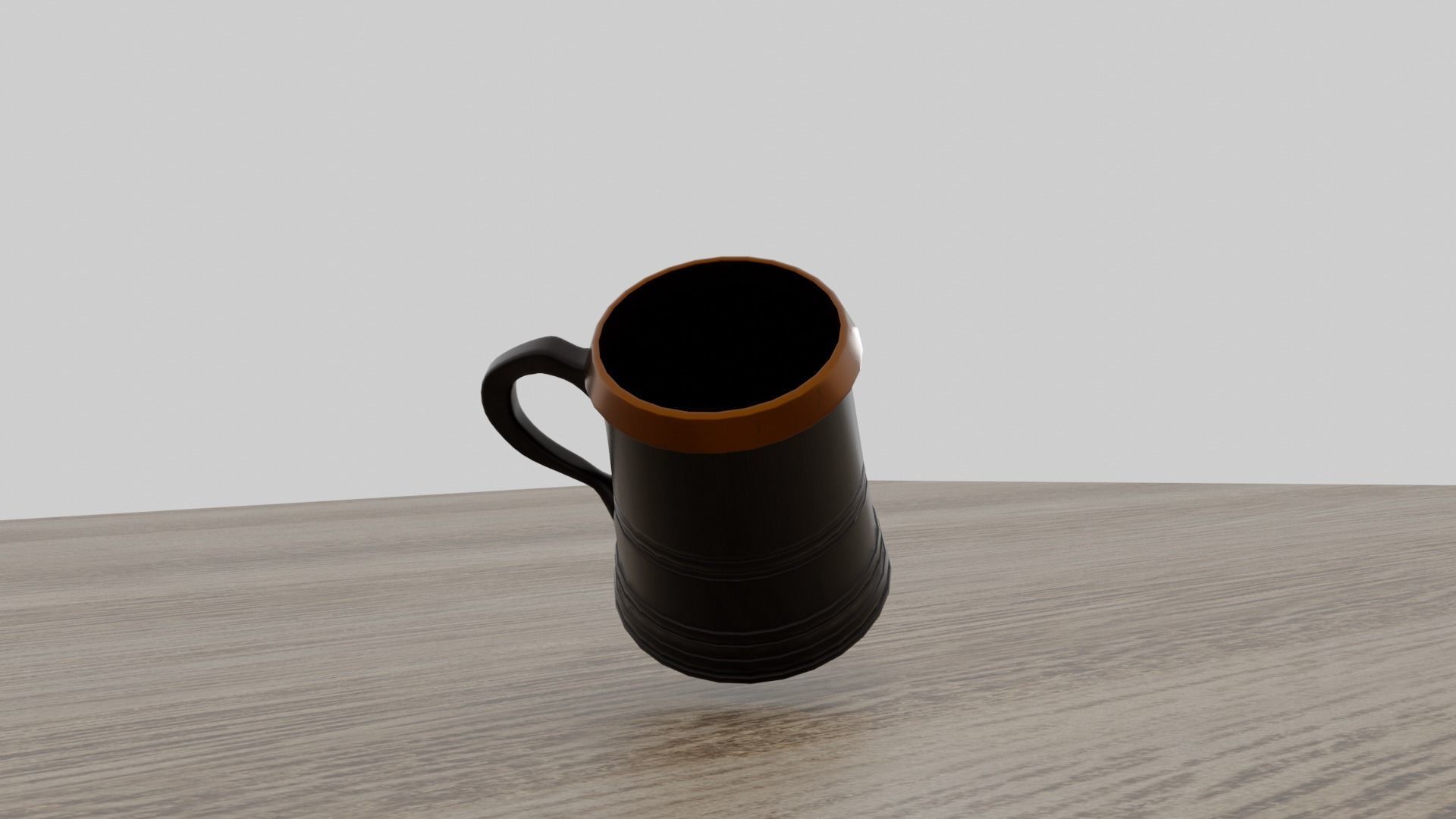 Victorian Style Tankard Low-poly 3D model_1