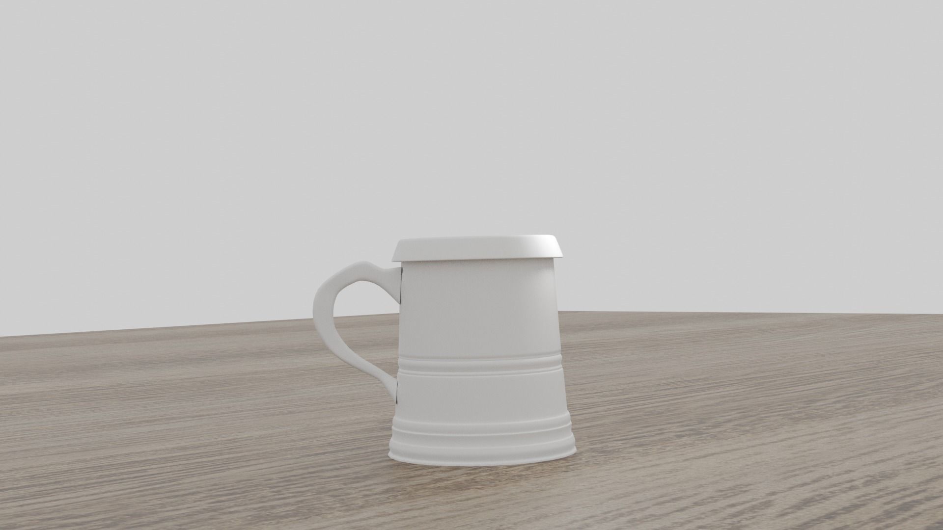 Victorian Style Tankard Low-poly 3D model_3