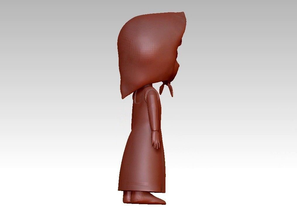 anna girl 3D print model_8