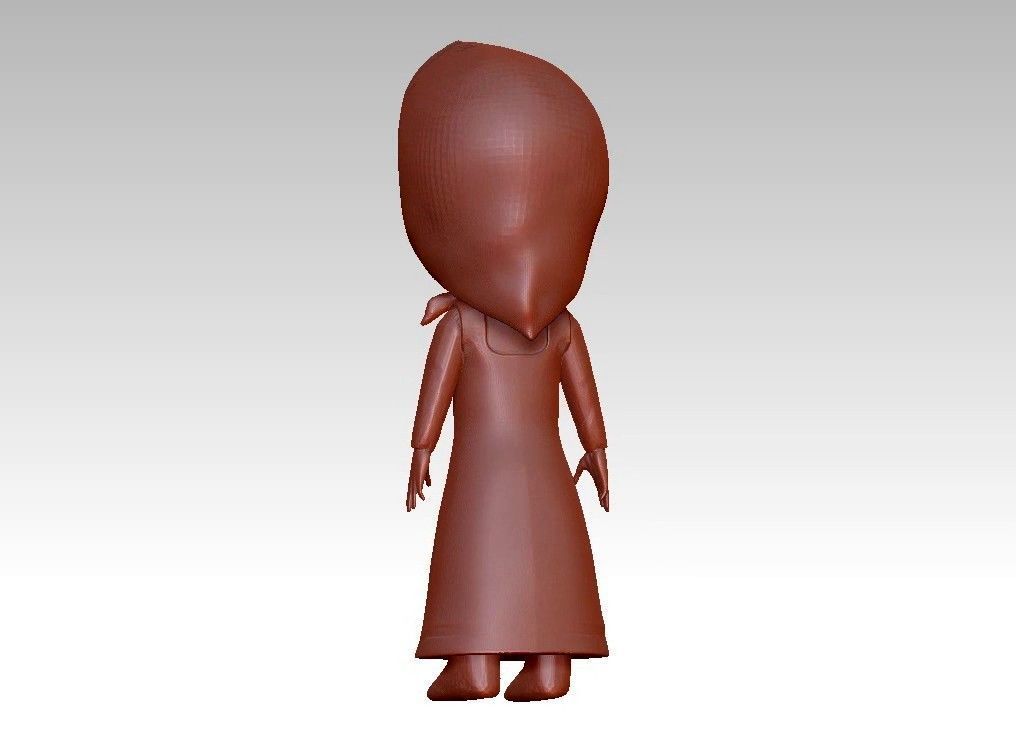 anna girl 3D print model_13