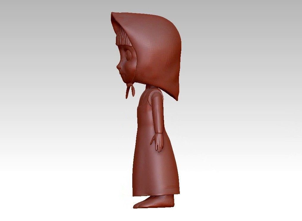 anna girl 3D print model_18