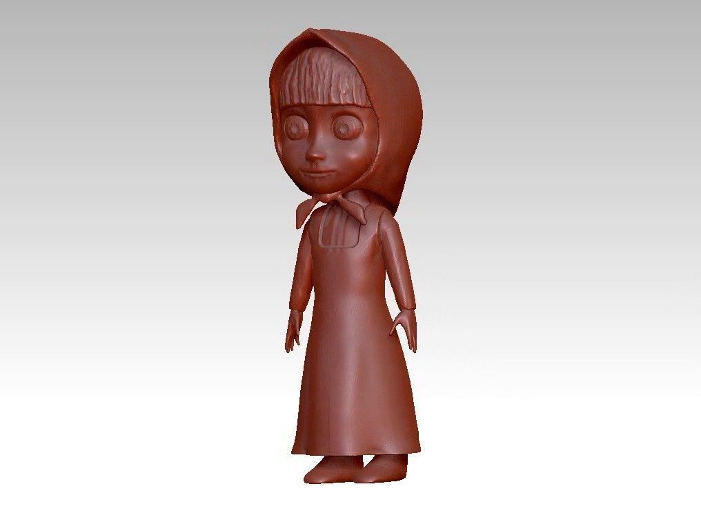 anna girl 3D print model_21