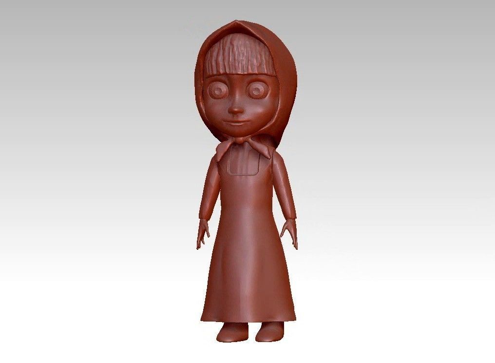anna girl 3D print model_22