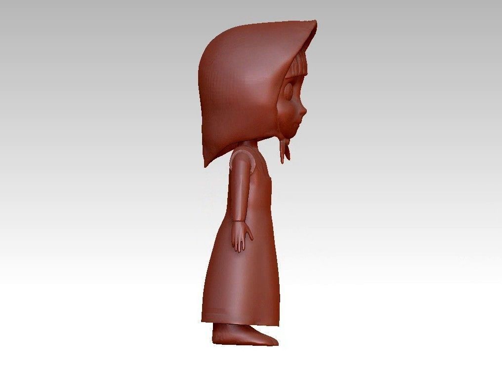 anna girl 3D print model_6