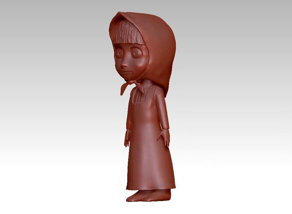 anna girl 3D print model_20
