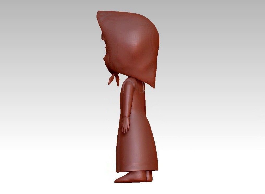 anna girl 3D print model_16