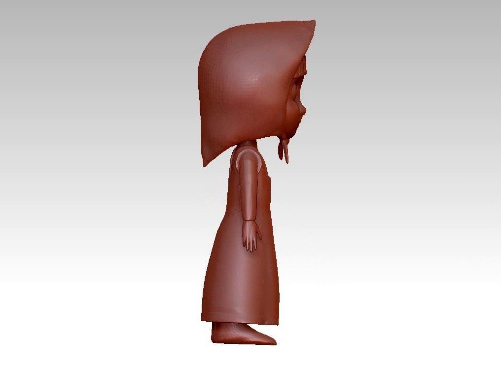 anna girl 3D print model_7